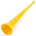 Vuvuzela Plastic Stadium Horn, 26-Inches - Collapsible Air Horn - Party Supplies, Favors, & Accessories – Noisemakers for Sporting Events, Graduation, and Games (Yellow)