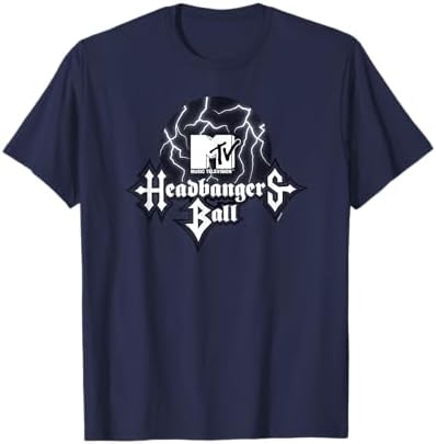 Amazon.com: MTV Headbangers Ball Outline Logo T-Shirt Small