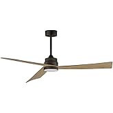 Maxim Lighting 88849WTCHL Vortex - 3 Blade Outdoor Ceiling Fan with Light Kit-13.75 Inches Tall and 60 Inches Wide, Finish Co