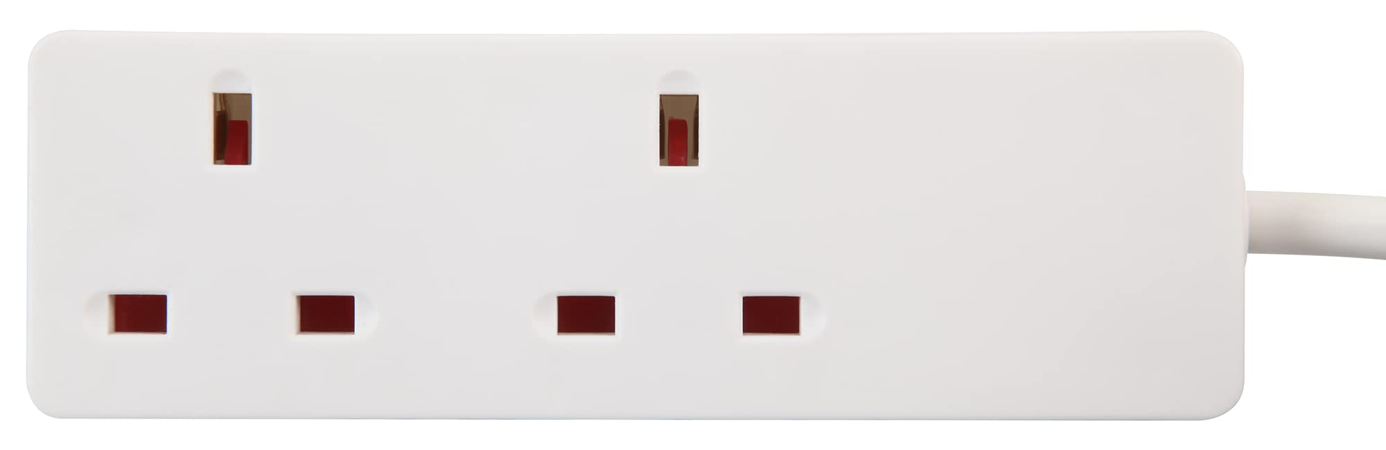 PRO ELEC PELB1913 2 Gang Extension Lead White, 2m