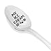 Gifts for him and her-My ice cream spoon engraved stainless steel ice cream and dessert spoons, kitchen utensils-7 inches
