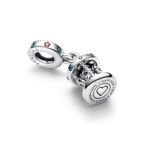 Sterling silver Enamel Mixed stone Red 793586C01 Colgante
