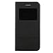 PU Leather Case for iPhone 8 Plus/iPhone 7 Plus, EasyAcc Premium View Flip Case Cover Folio with View Window/Stand/Skin Pouch Pocket Compatible with iPhone 8 Plus/iPhone 7 Plus (Black)