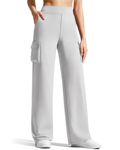 G4Free Yoga Pants for Women Wide Leg Cargo Pants with Pockets… at Amazon