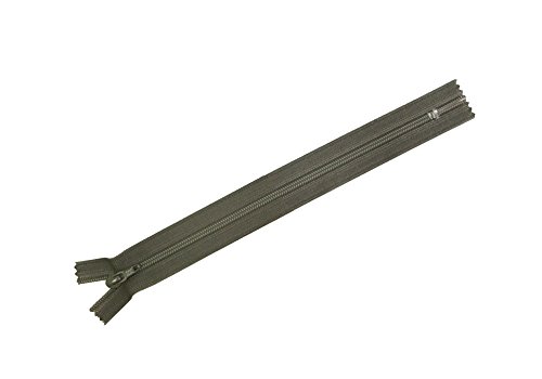 Y.K.K フラットニットファスナー 30cm 10本入 405アッシュグレー FN30-405