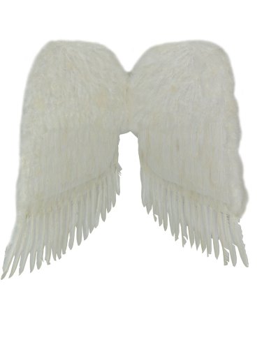 Feather Angel Wings (White) 36in Economy Costume Accessory