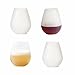 Silicone Wine Glasses, QcoQce 12 Oz Red Wine Cups, Set of 4, Best for Party/Camping/BBQ
