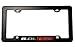 ERPART Black License Plate Frame with 6.0L L76 RED Black Engine Emblem Badge Nameplate Aluminum