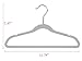 Quality Kids Plastic 30 Pack Non Velvet Non-Flocked Thin Compact Children's Hangers Swivel Hook for Shirts Blouse Coats (Gray, 30)