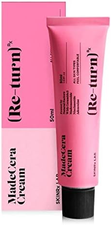 SKINRx LAB MadeCera Re-turn Cream Moisturizer Repair Face Anti-aging for Sensitive, Damaged, Dehydrated Skin (1.69 fl.o.z) (THANKYOU LABEL)