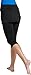 Coolibar UPF 50+ Women's Shorebreak Skirted Swim Capris - Sun Protective (X-Large- Black)