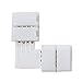 LightingWill 10pcs Pack L Shape Solderless Snap Down 2Conductor LED Strip Connector for Right Angle Corner or 90 Degree Connection of 8mm Wide 3528 2835 Single Color Flex LED Strips