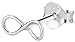 Forbidden Body Jewelry .925 Sterling Silver Infinity Symbol Cartilage Stud Earring (Sold Individually)