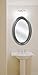 MCS Beaded Oval Wall Mirror, 21 x 31 Inch, Silver