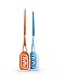 TEPE Dental Floss Picks, Tooth Picks Flossers, Floss Sticks, EasyPicks M/L, Blue, 36 Pk