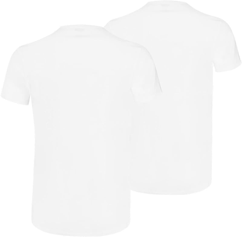 Homme Puma Basic Lot de 2 T-shirts À Col Rond pour Homme Sous vêtement, Blanc., XL EU