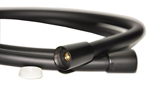 59 Inch Handheld Soft Shower Hose Head, Black Shower Hose