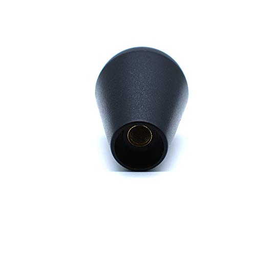 Arcity 2 Pcs Arcade Joystick Oval bat top Ball top Handle Knob American Type for Zippy SANWA SEIMITSU Arcade1up Machine Console Cabinet Black and Black