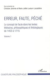 Erreur, faute, péché