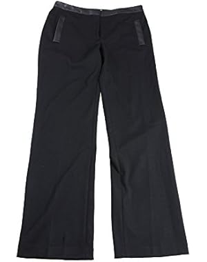 Women's Faux Leather Ponte Dress Pants