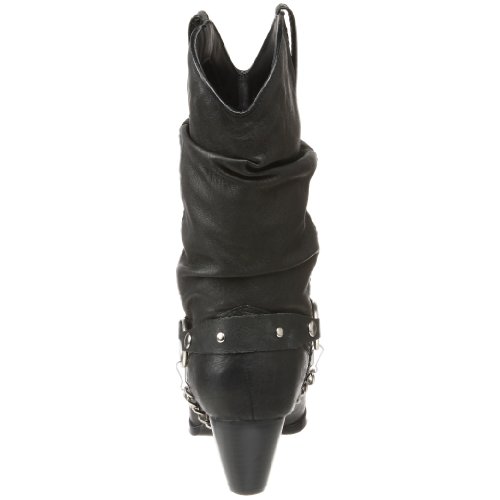 Ladies' Dingo® Pigskin Slouch Harness Boot, BLACK, 9W - Thumbnail 2