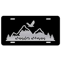 Wander Woman Mountains Vanity Front License Plate Tag KCE339