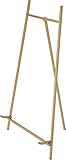 Bard's Satin Gold-toned Metal Easel, 16" H x 9" W x