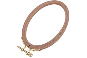 BWRMHME 6 X 4 Inch Wooden Hand Oval Embroidery Hoops for Cross-Stitch Quilting Hoops Needlework Sewing Craft Tool- 16X10 cm