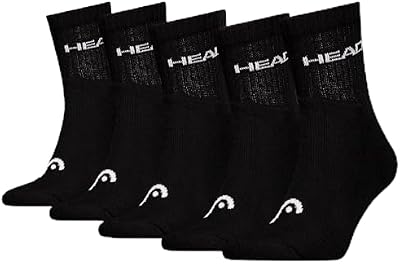 Mixte Sports Chaussettes Crew, Noir, 9-11 EU