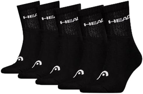 Mixte Sports Chaussettes Crew, Noir, 9-11 EU
