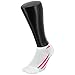 adidas Kids' - Girls Cushioned Low Cut Socks (6-Pair), White/Shock Pink/Bright Blue/Shock Mint/Light Onyx, Large