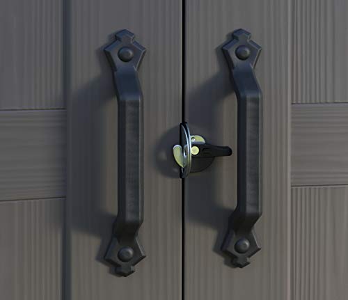 Keter/chalet et jardin 12SYDNEY 88 Sydney Abri de Jardin en PVC Résine Beige et Marron 257 x 255 x 243 cm