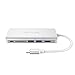 Ultimate 6-in-1 USB-C Adapter Docking Hub, Type C Thunderbolt 3 to 4K UHD HDMI Docker Converter with 2 USB 3.0, Micro SD/TF Card Reader, Power Delivery,1000Mb Ethernet Port for MacBook Pro