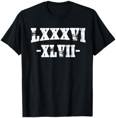 romanGUAPI Amazon.com: 86 47 Roman Numerals LXXXVI XLVII 8647 Subtle Anti