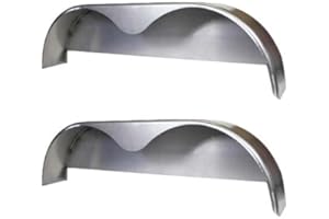 RUGGED TRAIL PRODUCTS 2 Pack Premium Smooth Aluminum Tandem Teardrop Fenders - 72"L x 10"W x 20"H | Durable .063 Aluminum with Fender Backs for Enhanced Protection
