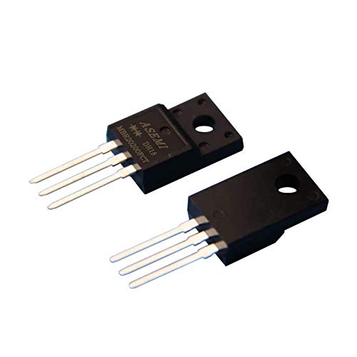 ASEMI 10Pcs MBR20200FCT/MBRF20200CT 20A200V Package Schottky Barrier Diode ITO-220AB Package for Converter