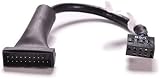 Multibao USB 3.0 20 Pin Male to USB 2.0 9 Pin Female Adapter Cable 10cm view 4