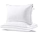 VECELO Hotel Bed Pillows for Sleeping 2 Pack 100% Hypoallergenic, Supportive Neck Pain Relief, Soft Plush Fiber Fill for Side/Back Sleeper Queen, White 2 Count