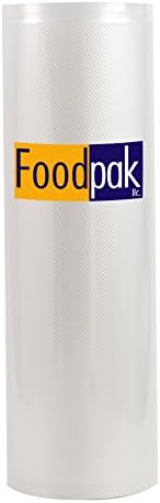 FoodPak Large 11"x50' Roll Commercial Grade Vacuum Sealer Food Saver for Storage Packaging Sous Vide BPA free
