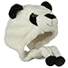 Plush Animal Hat Costume Cap Cute Soft Faux Fur Stuffed Toy Hood (White Panda)