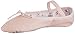 Bloch girls Bloch Girl's Bunnyhop Full Sole Leather Ballet Slipper/Shoe dance shoes, Pink, 13 Wide Little Kid US