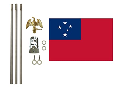 Western Samoa 3x5 ft Outdoor Flag and Flag Pole