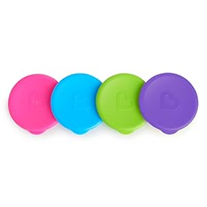 Munchkin® Miracle® 360 Sippy Cup Lids, 4 Count, Pink/Blue/Green/Purple
