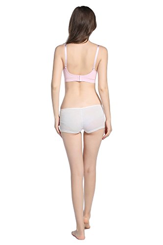5Pack Seamless Maternity Nursing Bras Wirefree Bralette with Extra Bra Extenders & Clips