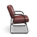 OFM Core Collection Big and Tall Guest and Reception Chair with Arms, Microbial/Anti-Bacterial Vinyl, in Wine (407-VAM-603)