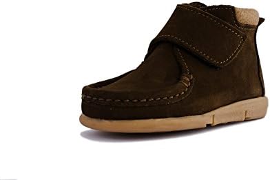 Subibaja Kids Paco Pull-On Dress Boots For Kids. Boys, Baby/Toddler Shoes (8.5 M US Toddler, Dark Brown)