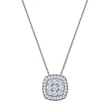 La4ve 1/2 Carat Diamond Necklaces for Women,925