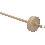 Finetoknow Drop Spindle Top Whorl Yarn Spin Hand Carved Wooden Tool Gift for Beginners