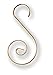 BANBERRY DESIGNS Christmas Ornament Hooks - Set of 100 Gold Metal Wire Hanging Hook - Brass Ornament Hangers - Decorative Swirl Scroll Design - 2 Inches