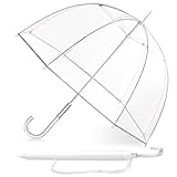 Trenovo 52 inch Clear Bubble Umbrella, Large Canopy